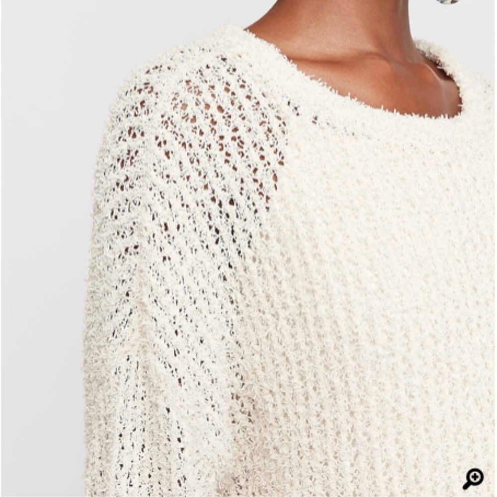 Eyelash Fringe Open Stitch Pullover Sweater - Picture 5 of 6